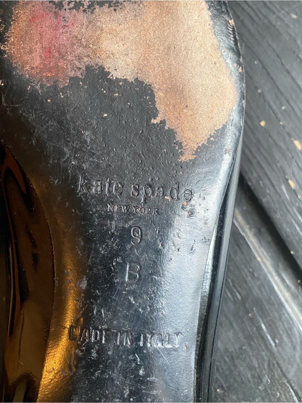 kate spade Black Patent Leather Bow Flats - Picture 6 of 8